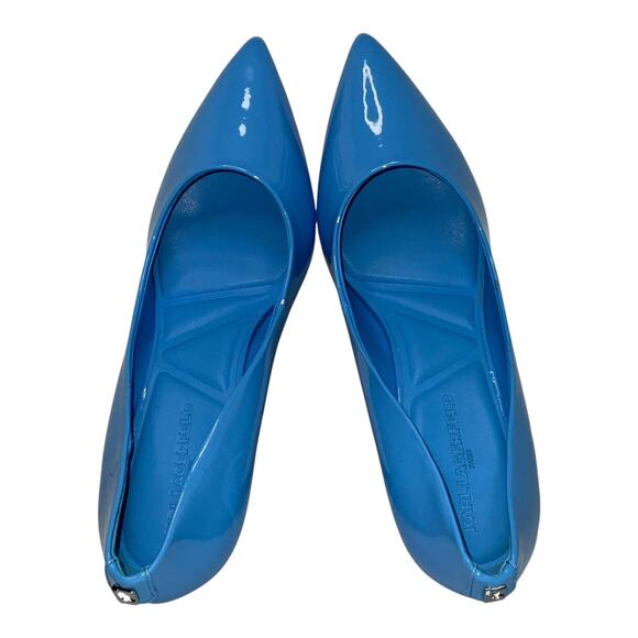 Karl Lagerfeld Women's Royale High Heel Pumps Blue Size 9 1/2 - Picture 4 of 7